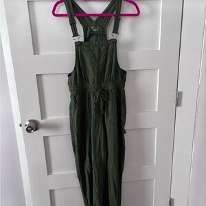 No Boundaries Olive Green Overalls